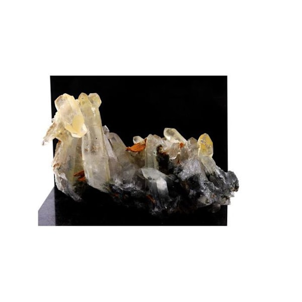Kivet ja mineraalit. Kvartsi + siderite. 596,0 ct. Sarennen jäätikkö, Alpe d'Huez, Ranska.