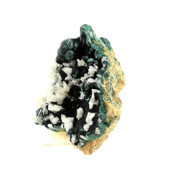 Stenar och mineraler. Malakit + Cerusit. 1490,0 cent. Mashamba West Mine, Kongo.