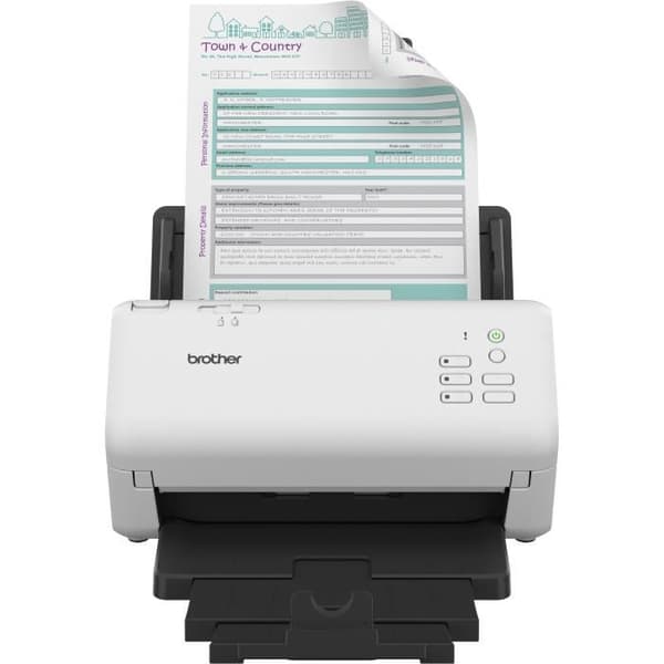 Dokumentscanner - BROTHER - ADS-4300 - Dobbelt-sidet - Ethernet - 40 ppm/80 ipm -