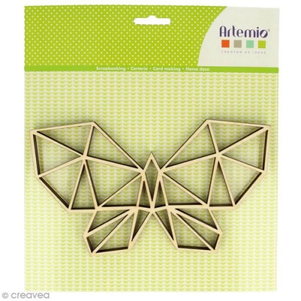 Träform att dekorera - Origami fjäril - 20 x 11 cm - 2 st