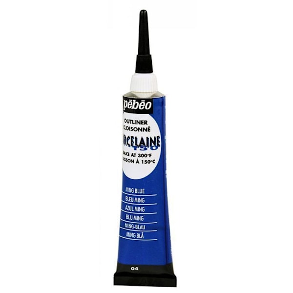 Porcelænsringmaling - Pebeo - Ming Blue - 20 ml tube - Model 036-004 - Køkken Blå