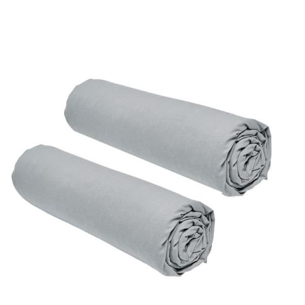 2 kpl TODAY Essential -lakanat - 140 x 190 cm - 2 henkilöä - 100 % puuvillaa - terästä Grå