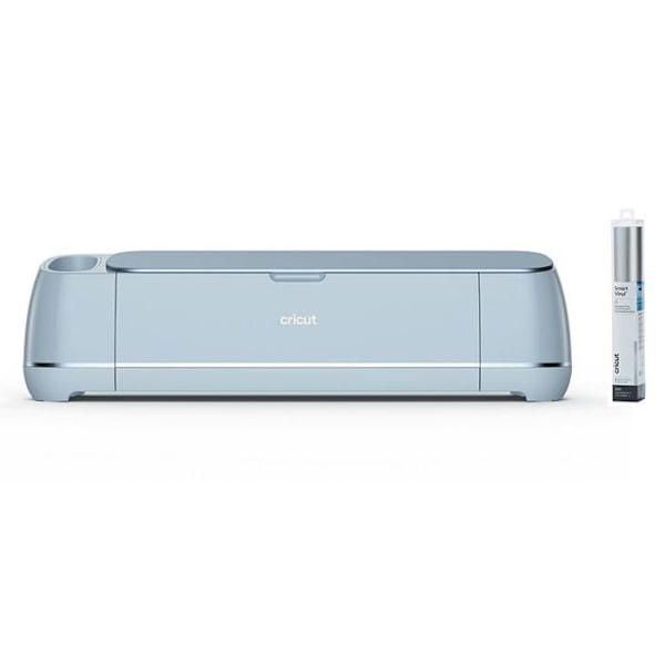 Cricut Maker 3 leikkuri + matta hopea pysyvä vinyyli 91 x 33 cm Blå