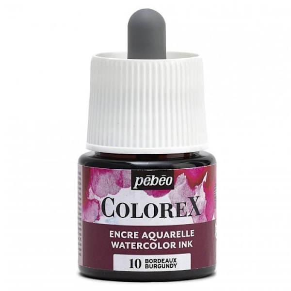 Akvarellfärg - PEBEO - Colorex - 45 ml - Färg Bordeaux - Blandad Bordeaux