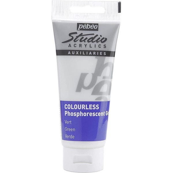 Pehmeä fosforescentti maali Pébéo - 100 ml Otonat grönt