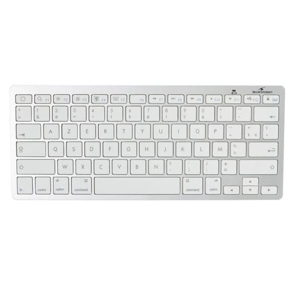 Trådløst Bluetooth-tastatur - BLUESTORK - MINI MAC - Kompakt - Kompatibel med Mac - Hvid