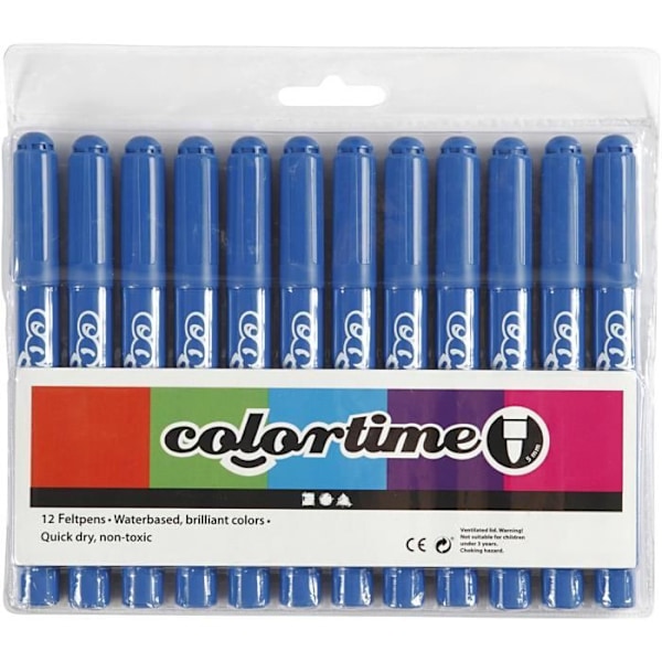 Markers - Odefinierad - Ref 37356 - Klara färger - Torkar snabbt - Ventilerade korkar Vackra färger