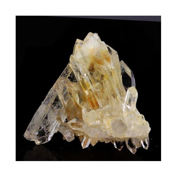 Quartz 'bjergkrystal' og Siderite 82,4 karat Vit