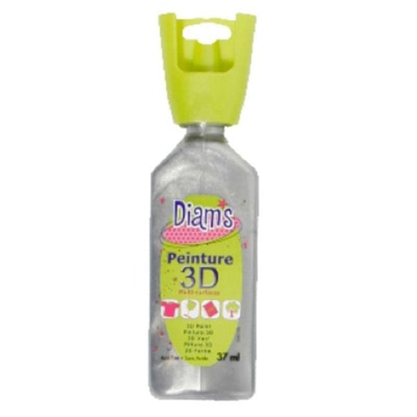 Diams perlesølv 3D maling Silver