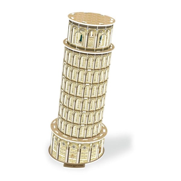 3D Puzzle Tower of Pisa - Arkkitehtuuri ja monumentti - Mixed Flerfärgad