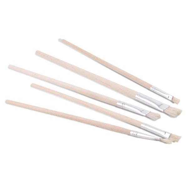 5 flade børster Beige