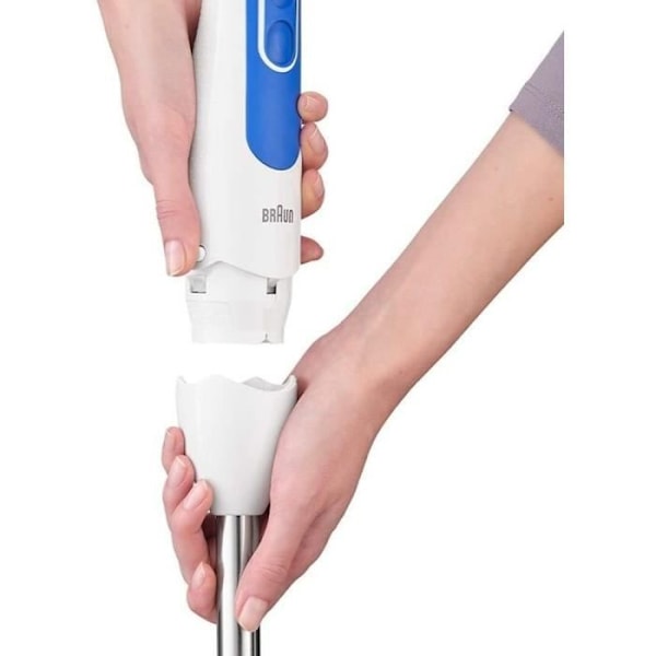 BRAUN MQ3000WH Smoothie Plus آسوفی - Valkoinen ja Sininen Пид Миксер