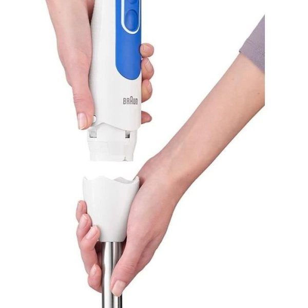 Mixerstav BRAUN MQ3000WH Smoothie Plus - Hvid og Blå stavmixer