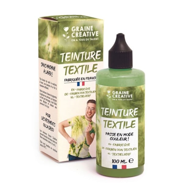 Tekstilmaling 100 ml binde- og matriceeffekt - kakigrøn Grön