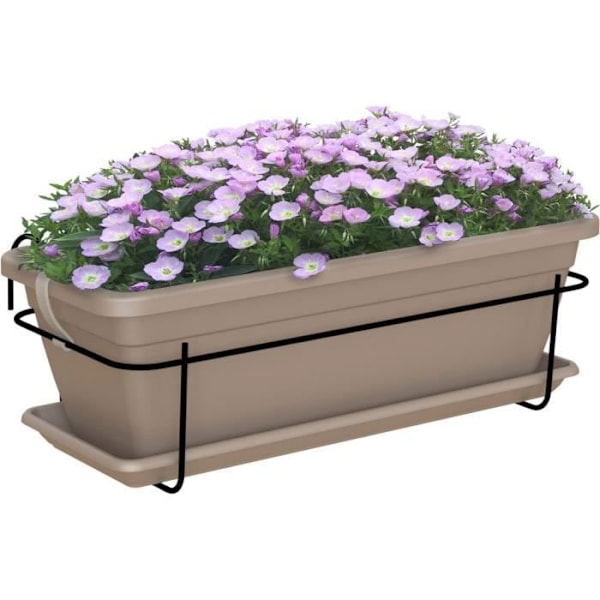 ARTEVASI - Balkongsats Venezia planter 50cm taupe 50 x 19,5 x h16,3 cm - 1,16l Mol