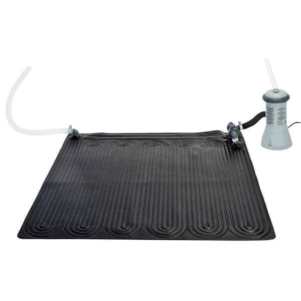 Intex PVC solvarmemåtte 1,2x1,2 m Sort 28685 91056 Sort
