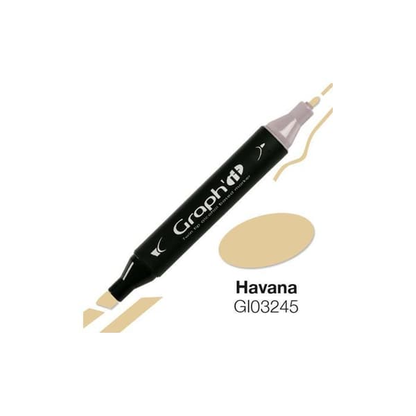 Dobbeltspids Graph'It Marker - Havanna brun