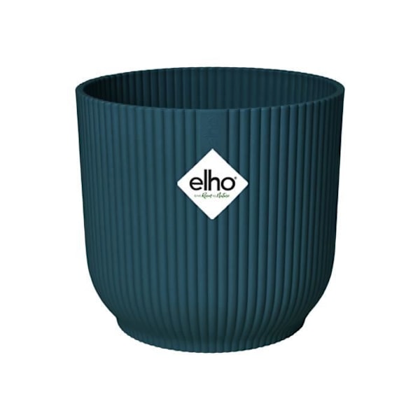 ELHO Vibes Fold Rund urtepotte Hjul 35 - Blå - Ø 35 x H 32 cm - indvendig - 100% genanvendt Mörkblå