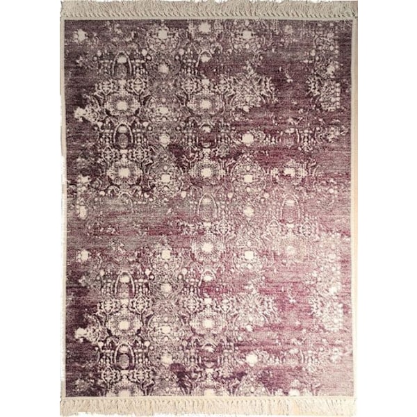 Matto - MANI TEXTILE - MEDAILLON - Punainen - 180X270 cm - Liukumaton ja konepestävä