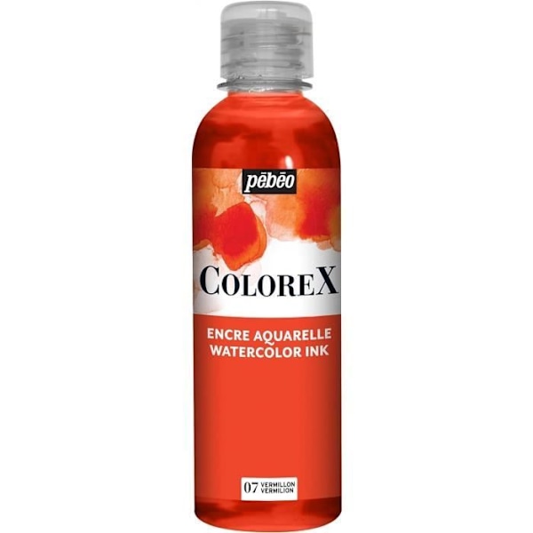 Flacon Blæk COLOREX - PEBEO - Vermillon - 25ml - Rød - Mixte Cinnober