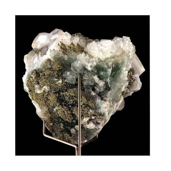 Sten og mineraler. Calcit, Pyrit, Fluorit. 1515,5 ct. El Hammam Mine, Meknes, Marokko.