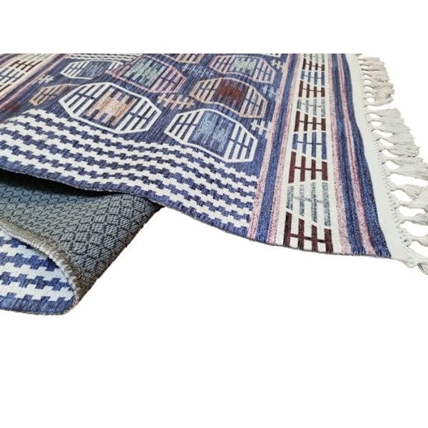 Matta - ANATOLISKA STJÄRNA - BERBERE CHAOUEN - 300x400 - 6mm - Blå - Rektangulär Blå
