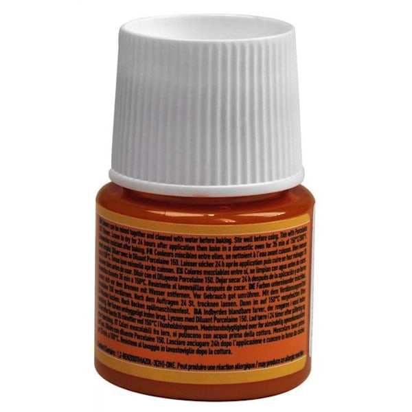 Posliinimaali - Pébéo - 150 Gloss - Marseille Yellow N°02 - 45ml pullo - Kypsennys 150°C Gul