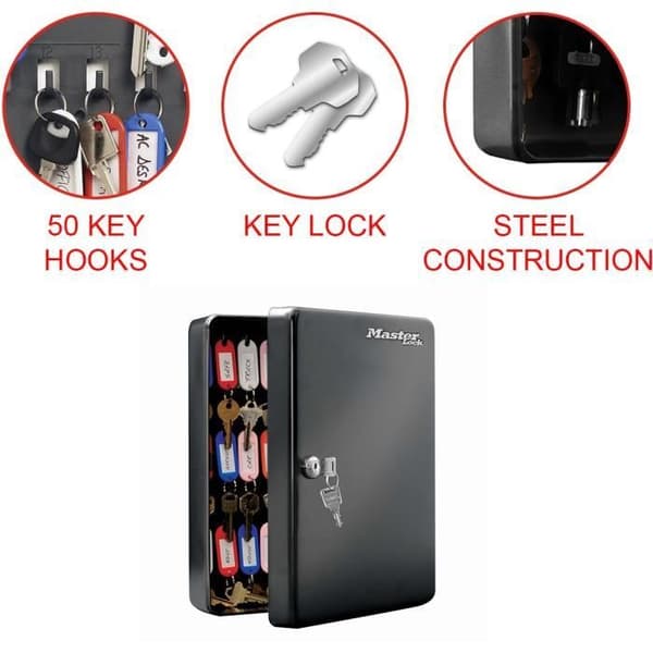 MASTER LOCK Nøgleskab 50 nøgler Sort