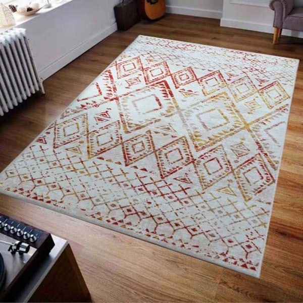 Matto - MANI TEXTILE - Berberi - Monivärinen - 200x290 - Liukumaton Flerfärgad