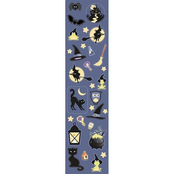 Autocollants - Artemio - Halloween - Sorcière - 2 m - Orange - Mixet