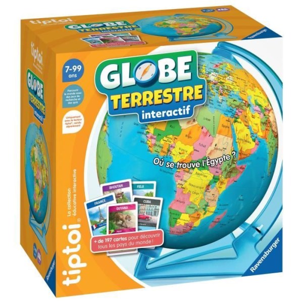 tiptoi® Interactive globe, 00000191, 7 år, Ravensburger Flerfärgad