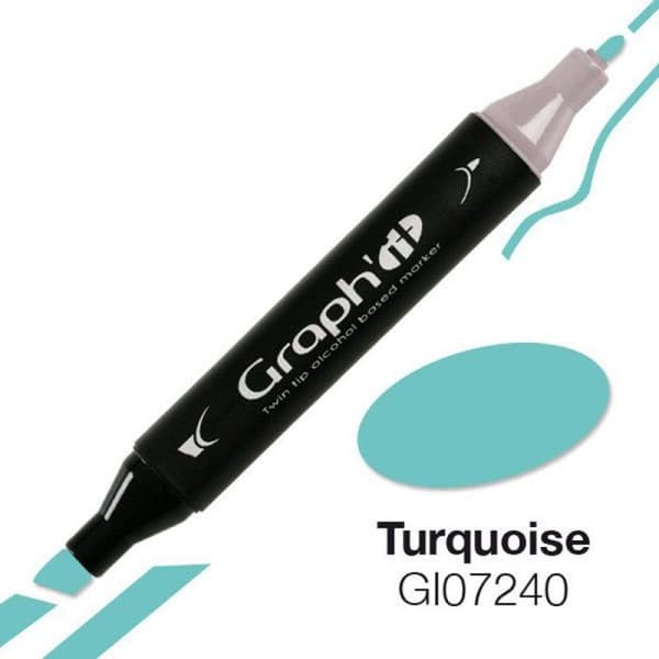 Graph'It - Alkoholmarker Graph'it 7240 Turkis Turkos
