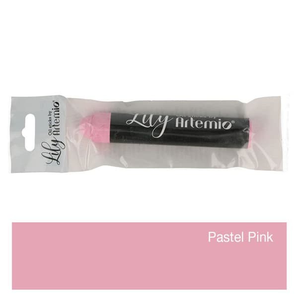 Oliepastel - Pastelrosa Ros