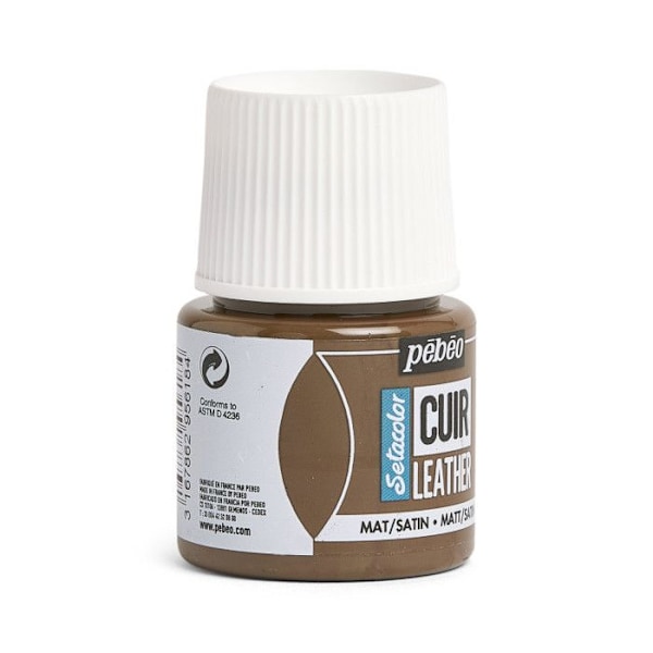 Läderfärg - Setacolor - Brun Expresso - 45 ml - Akryl - Blander Flera färger tillgängliga