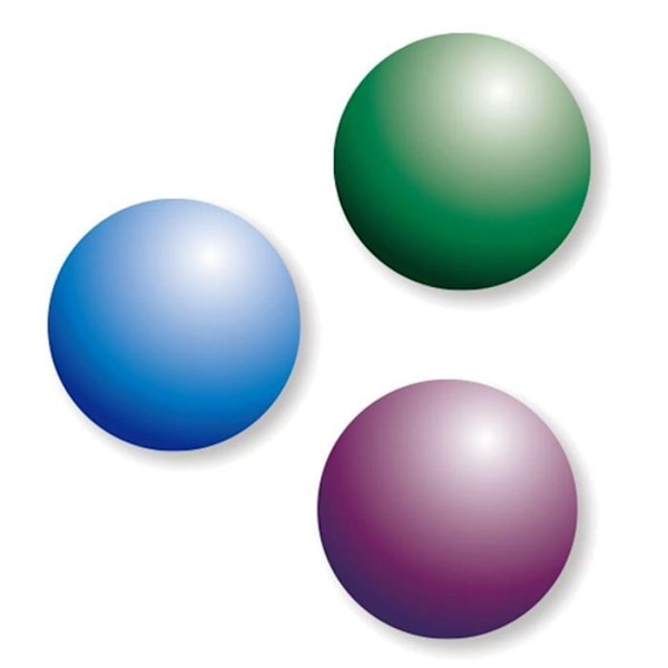3 farvede glaseffekt vandbaserede malinger - 25 ml - blå-lilla-grøn Flerfärgad