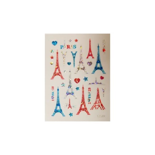 Paris Stickers - Holografisk effekt - 1,8 cm