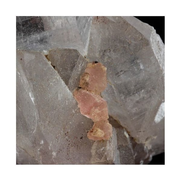 Sten og mineraler. Røgkvarts + Pink Fluorit. 729,0 øre. Mont Blanc-massivet, Frankrig. Rosa