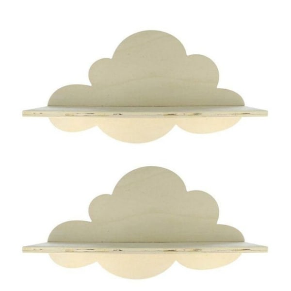 2 molnträhyllor 39 cm Beige