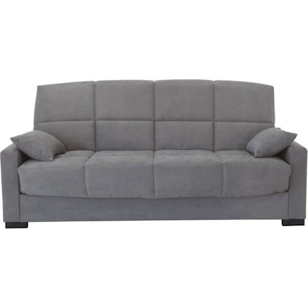 3-istuttava vuodesohva - Vaaleanharmaa - 14 cm patja - 130 x 190 cm - MEGAN Ljusgrått