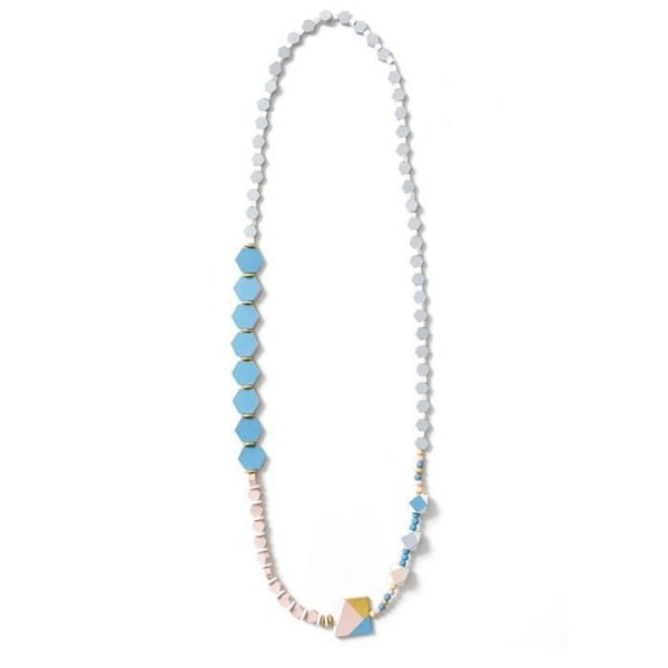 Helmi puu Lucy kuusikulmainen 20x4,7mm 15 kappaletta kastanj