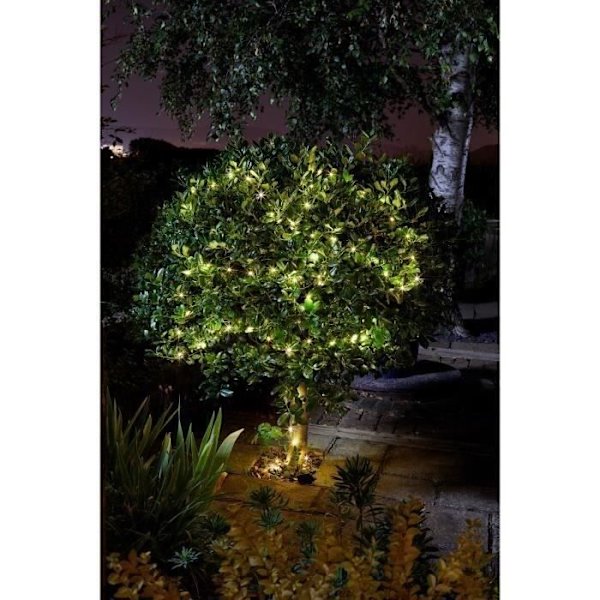 LUCIOLE ulkona aurinkoseppele 200 lämpimän valkoista LEDiä - SMART GARDEN - 21,9m