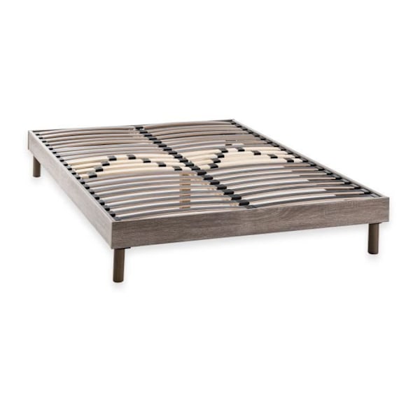 DEKO DREAM Sänky pakettina 140x190 - Tammi- ja harmaa koriste Vit