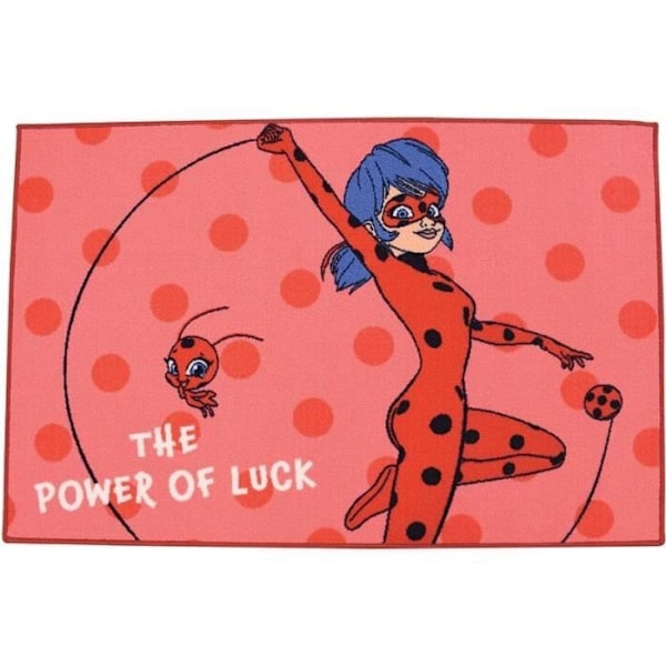 Tæppe - FUN HOUSE - Ladibug Miraculous - 120 x 80 cm - Flerfarvet - Overflade vaskbar FLERFÄRG