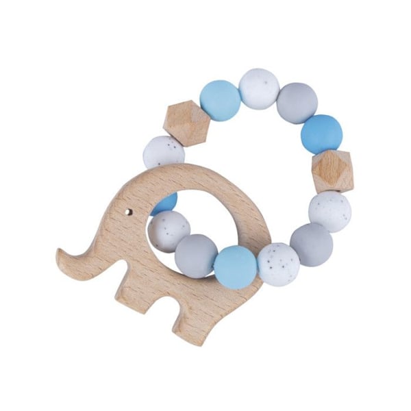 DIY Kit Teether - Elephant - Blå Blå