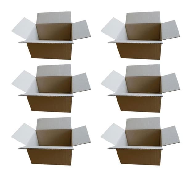 100 små packboxar 16 x 12 x 11 cm brun