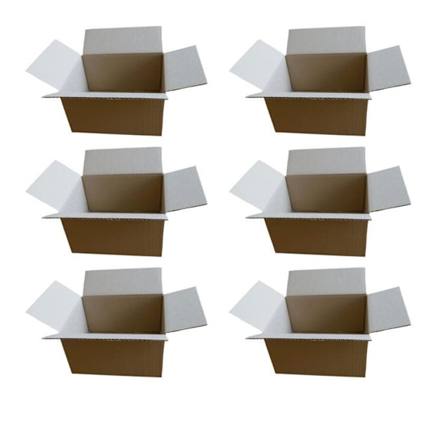 100 små packboxar 16 x 12 x 11 cm kastanj