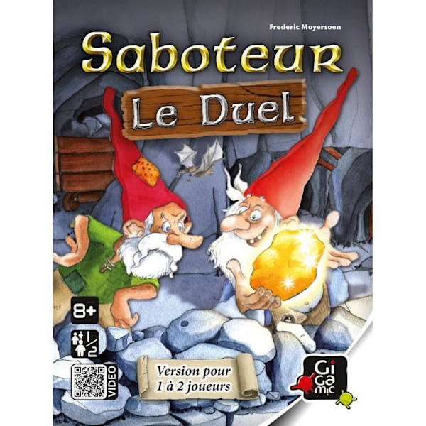 Brädspel - GIGAMIC - Saboteur: The Duel - Strategi och smutsiga trick Flerfärgad