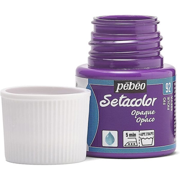 Tygfärg - PéBéo - Setacolor opak fikon - 45 ml - Lila - Vattenbaserad Lila