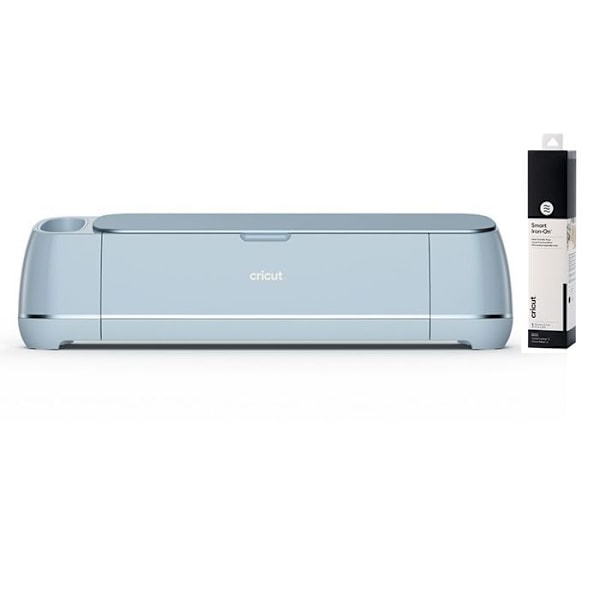 Cricut Maker 3 skärmaskin + svart påstrykningsflex 273 x 33 cm Blå