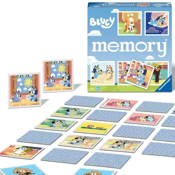 Ravensburger-BLUEY-Grand memory® Bluey-4005556226467-Från 3 år Flerfärgad
